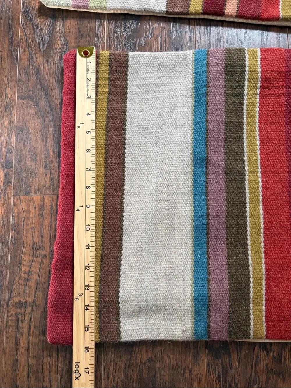 Pottery Barn Wool Dexter dhurrie Stripe Lumbar Throw Pillow Cover set
